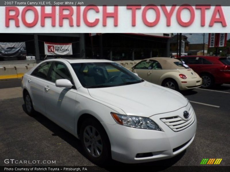Super White / Ash 2007 Toyota Camry XLE V6