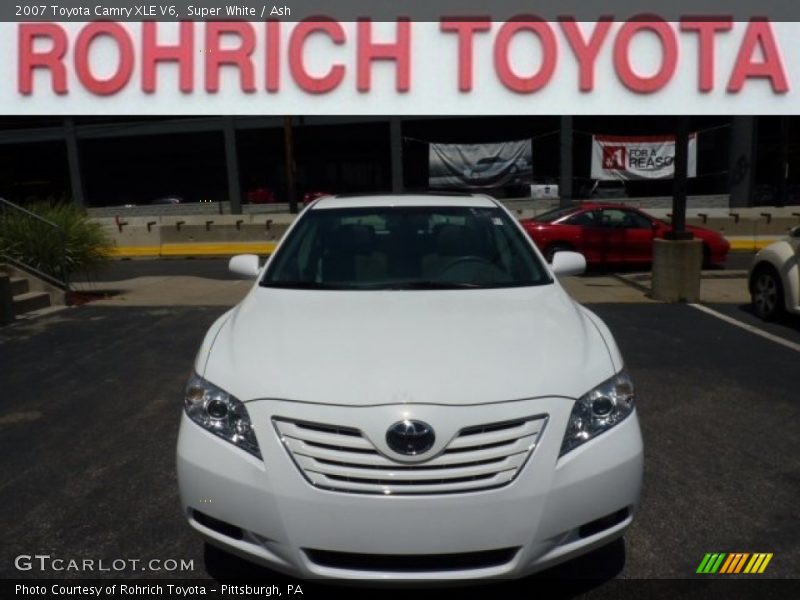 Super White / Ash 2007 Toyota Camry XLE V6