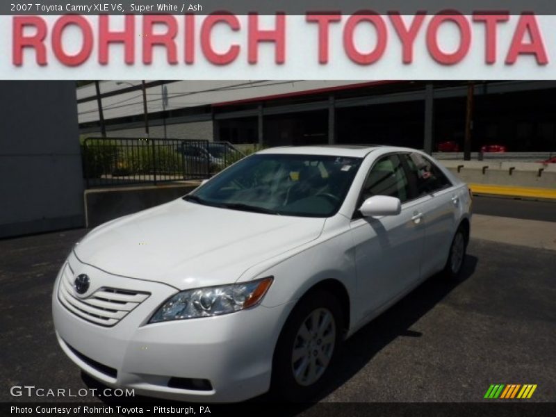 Super White / Ash 2007 Toyota Camry XLE V6