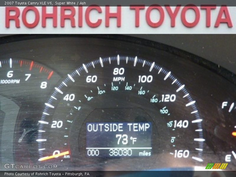 Super White / Ash 2007 Toyota Camry XLE V6