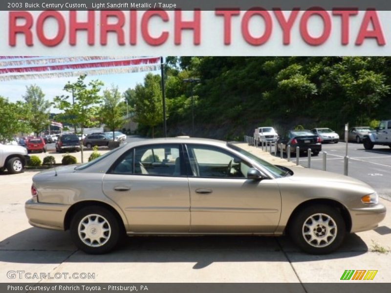 Light Sandrift Metallic / Taupe 2003 Buick Century Custom