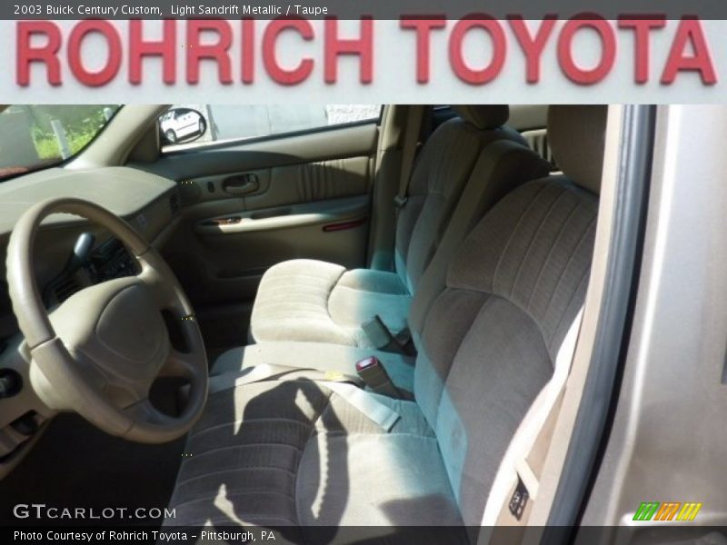 Light Sandrift Metallic / Taupe 2003 Buick Century Custom