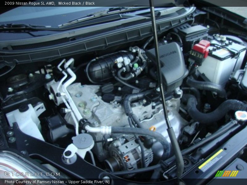 Wicked Black / Black 2009 Nissan Rogue SL AWD