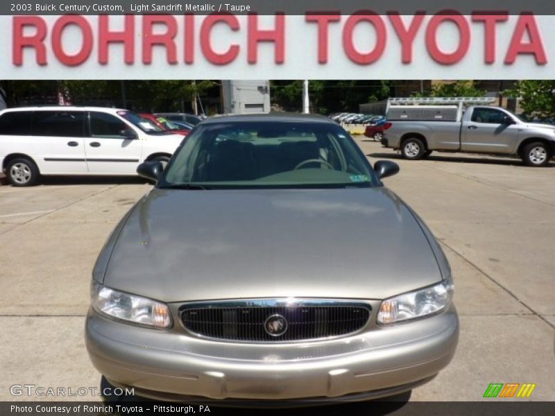 Light Sandrift Metallic / Taupe 2003 Buick Century Custom