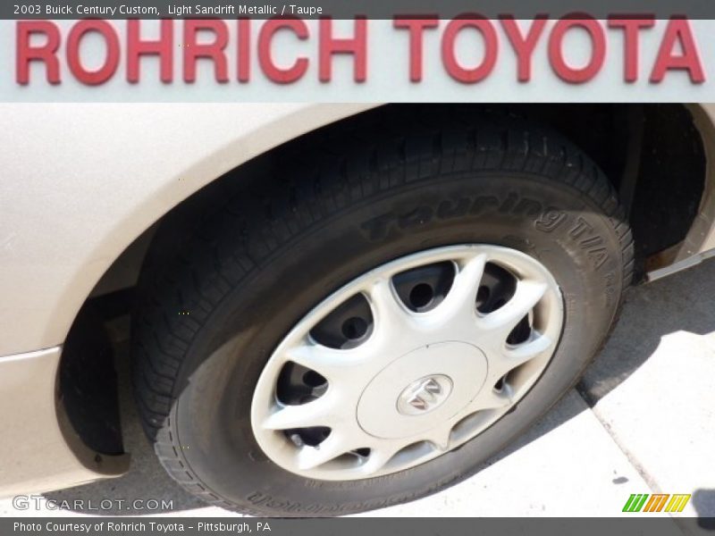 Light Sandrift Metallic / Taupe 2003 Buick Century Custom