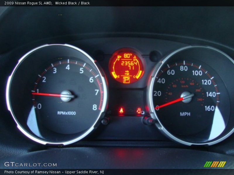 Wicked Black / Black 2009 Nissan Rogue SL AWD