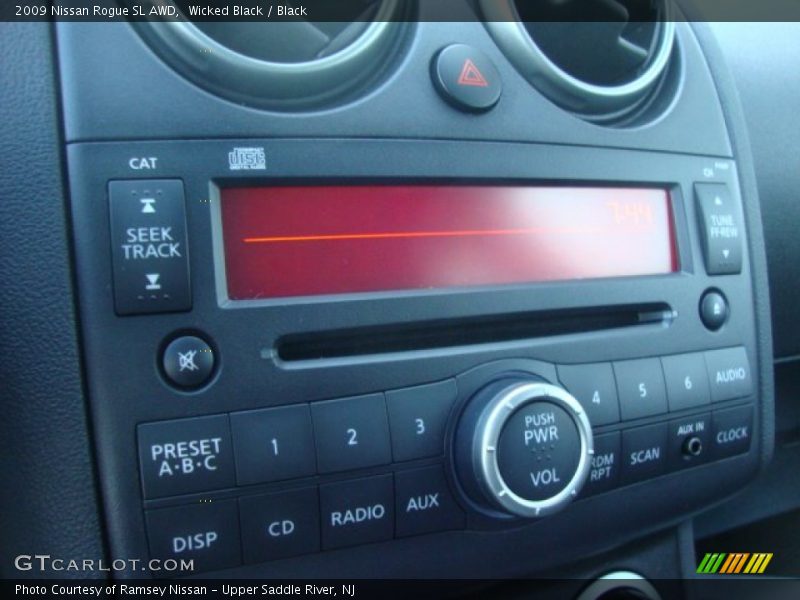 Wicked Black / Black 2009 Nissan Rogue SL AWD