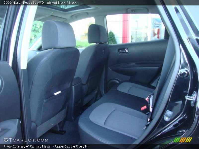 Wicked Black / Black 2009 Nissan Rogue SL AWD