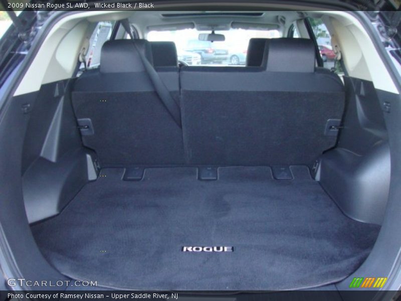 Wicked Black / Black 2009 Nissan Rogue SL AWD