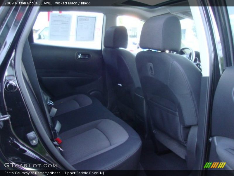Wicked Black / Black 2009 Nissan Rogue SL AWD