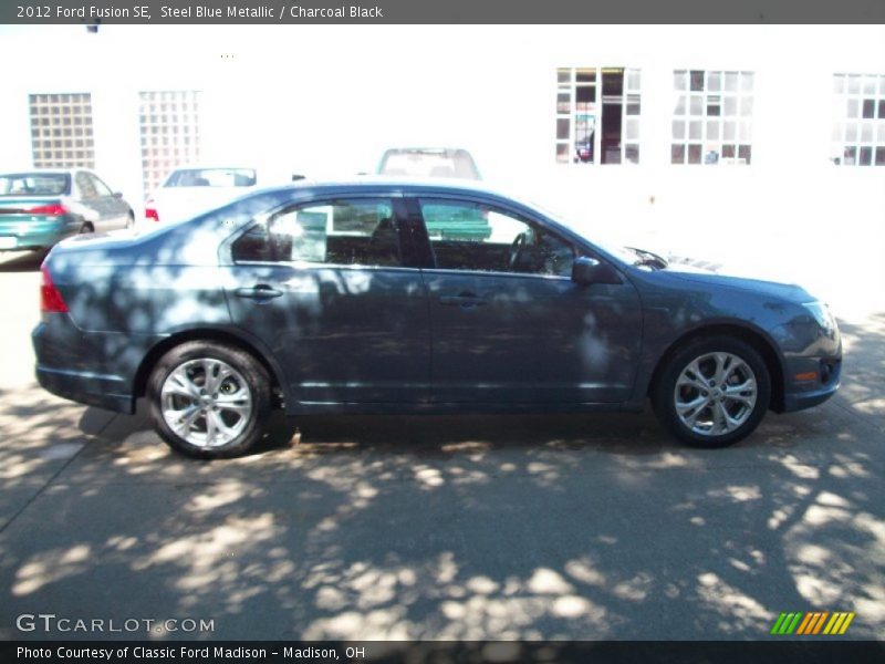 Steel Blue Metallic / Charcoal Black 2012 Ford Fusion SE