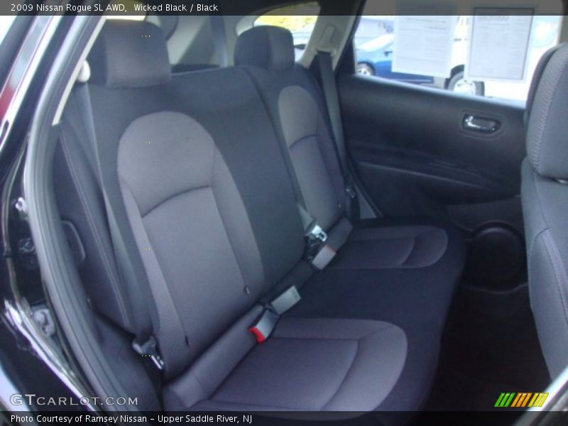 Wicked Black / Black 2009 Nissan Rogue SL AWD
