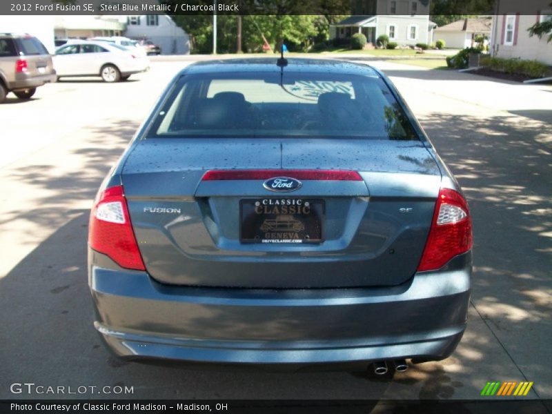Steel Blue Metallic / Charcoal Black 2012 Ford Fusion SE