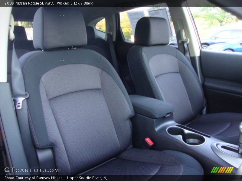 Wicked Black / Black 2009 Nissan Rogue SL AWD