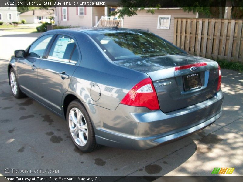Steel Blue Metallic / Charcoal Black 2012 Ford Fusion SE