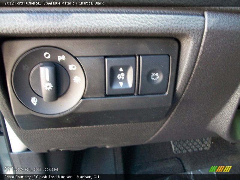 Steel Blue Metallic / Charcoal Black 2012 Ford Fusion SE