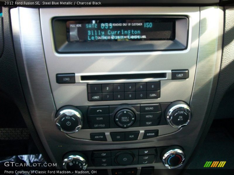 Steel Blue Metallic / Charcoal Black 2012 Ford Fusion SE