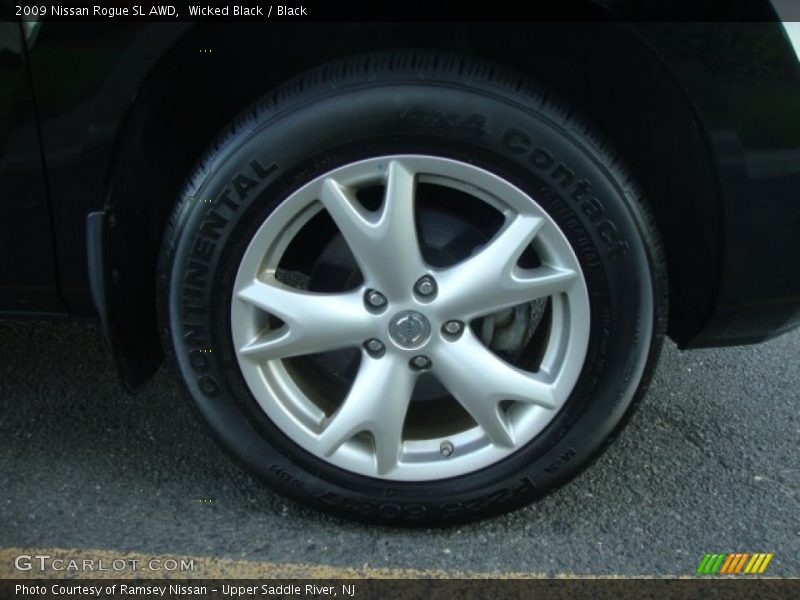 Wicked Black / Black 2009 Nissan Rogue SL AWD