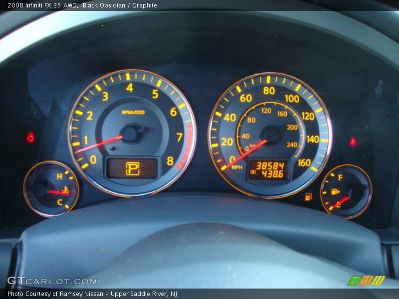 Black Obsidian / Graphite 2008 Infiniti FX 35 AWD
