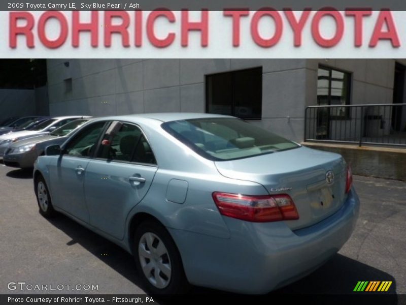 Sky Blue Pearl / Ash 2009 Toyota Camry LE