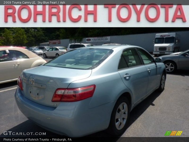 Sky Blue Pearl / Ash 2009 Toyota Camry LE