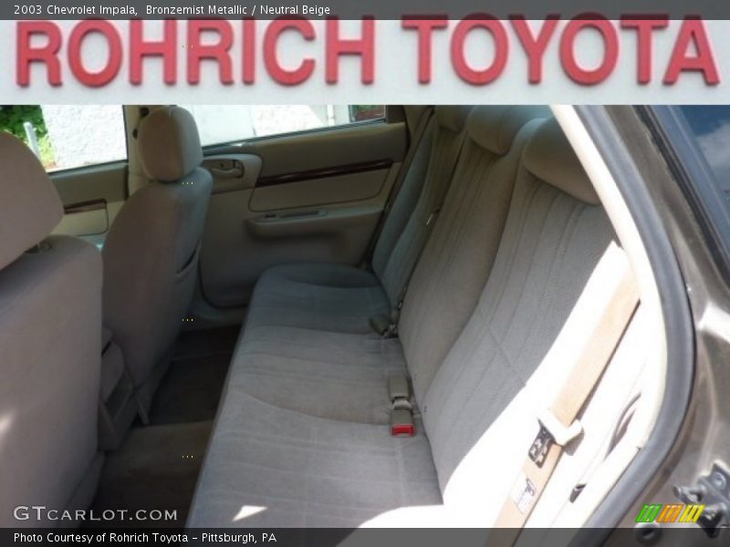 Bronzemist Metallic / Neutral Beige 2003 Chevrolet Impala