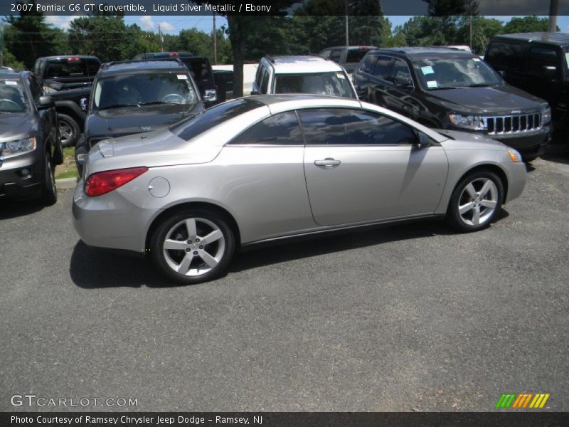 Liquid Silver Metallic / Ebony 2007 Pontiac G6 GT Convertible