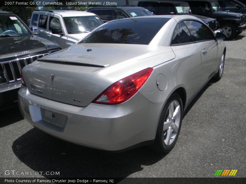 Liquid Silver Metallic / Ebony 2007 Pontiac G6 GT Convertible