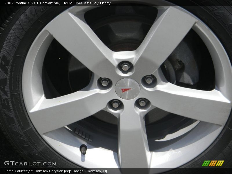 Liquid Silver Metallic / Ebony 2007 Pontiac G6 GT Convertible