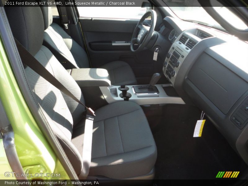 Lime Squeeze Metallic / Charcoal Black 2011 Ford Escape XLT V6 4WD