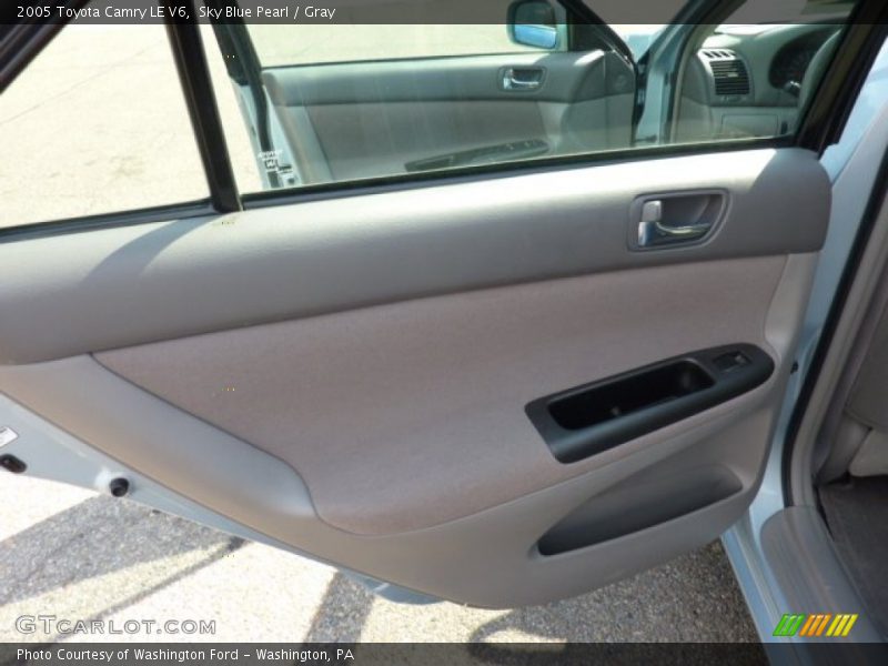Sky Blue Pearl / Gray 2005 Toyota Camry LE V6