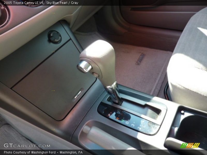 Sky Blue Pearl / Gray 2005 Toyota Camry LE V6