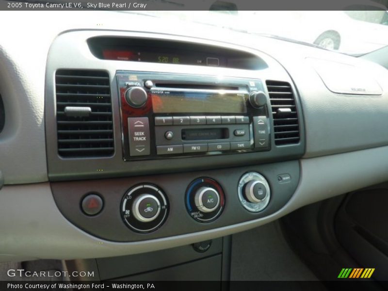 Sky Blue Pearl / Gray 2005 Toyota Camry LE V6