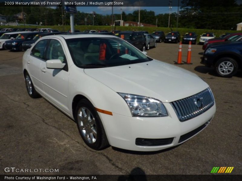 White Suede / Medium Light Stone 2009 Mercury Milan V6 Premier