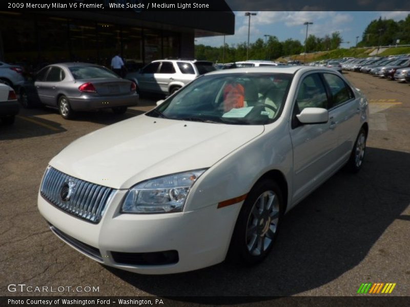 White Suede / Medium Light Stone 2009 Mercury Milan V6 Premier