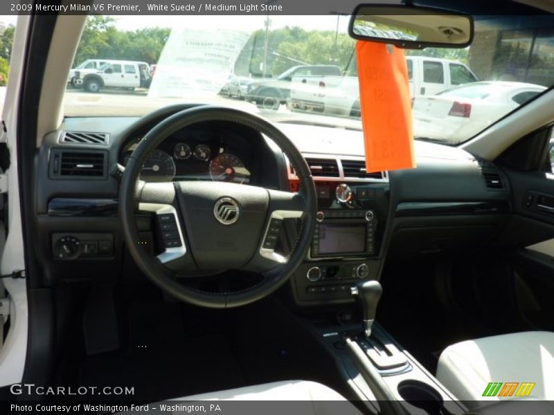 White Suede / Medium Light Stone 2009 Mercury Milan V6 Premier