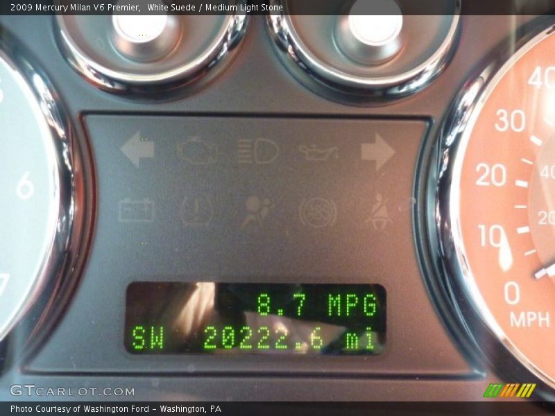 White Suede / Medium Light Stone 2009 Mercury Milan V6 Premier