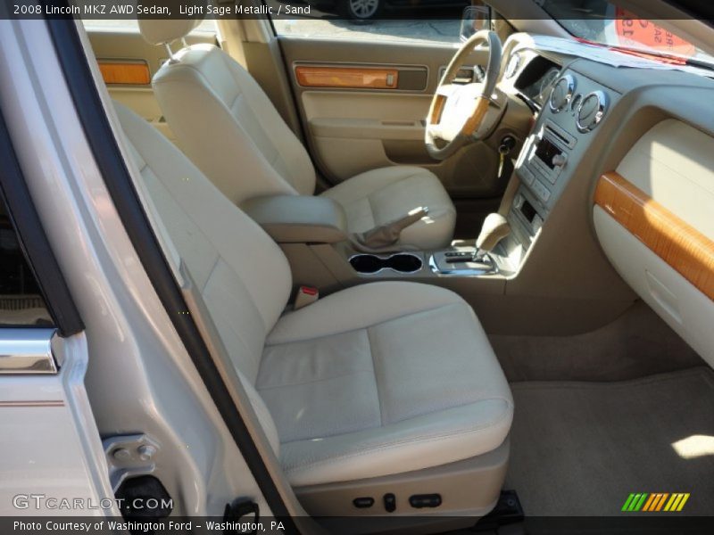 Light Sage Metallic / Sand 2008 Lincoln MKZ AWD Sedan