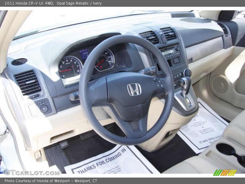 Opal Sage Metallic / Ivory 2011 Honda CR-V LX 4WD