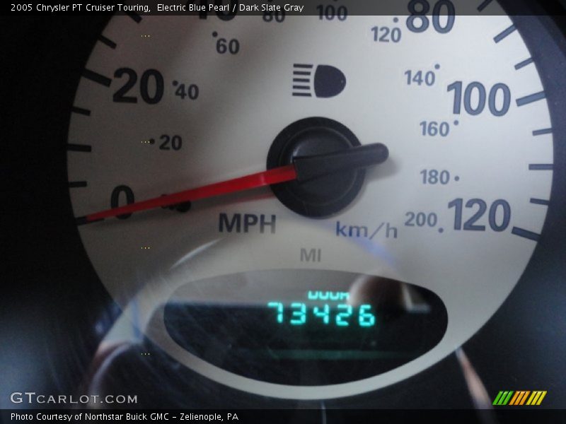 Electric Blue Pearl / Dark Slate Gray 2005 Chrysler PT Cruiser Touring