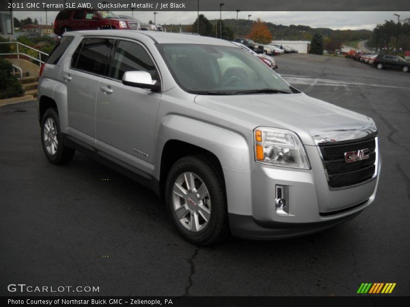 Quicksilver Metallic / Jet Black 2011 GMC Terrain SLE AWD