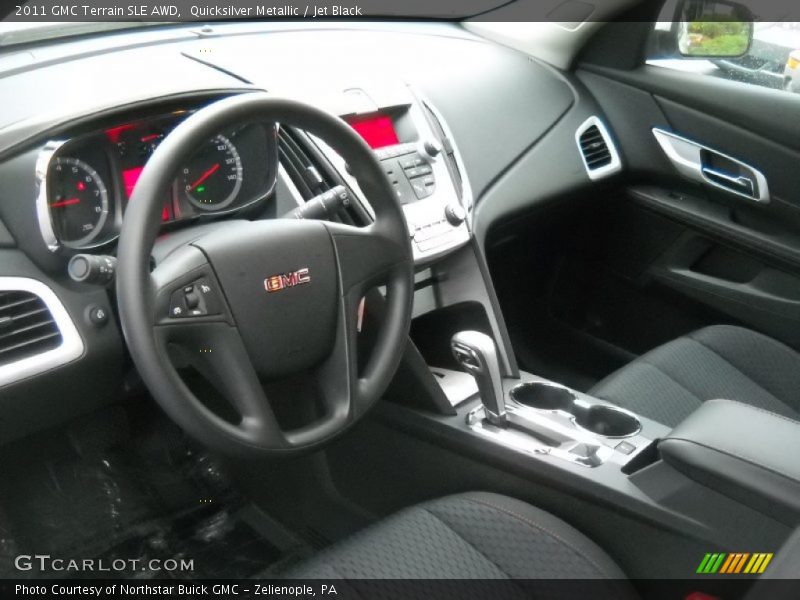 Quicksilver Metallic / Jet Black 2011 GMC Terrain SLE AWD