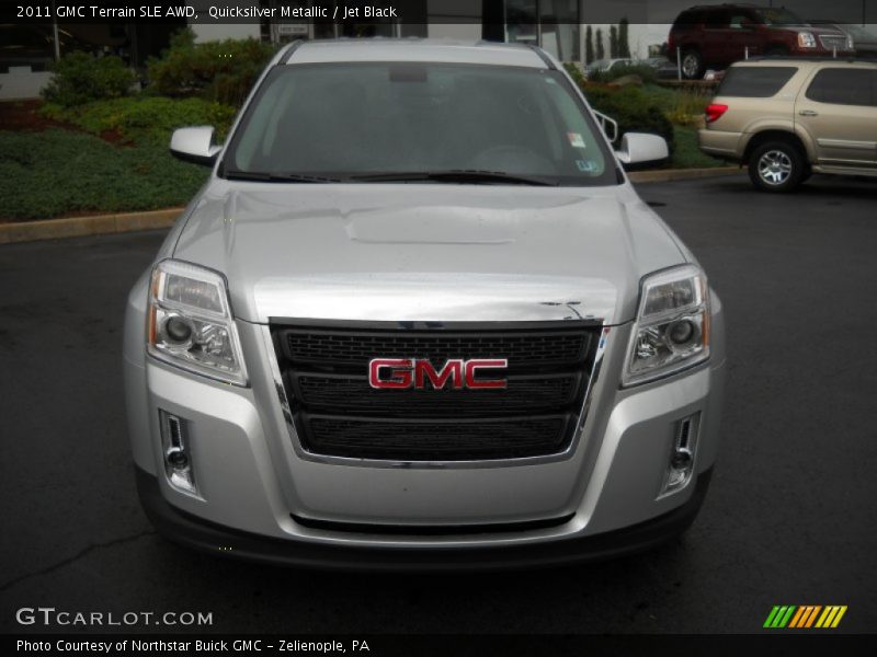 Quicksilver Metallic / Jet Black 2011 GMC Terrain SLE AWD