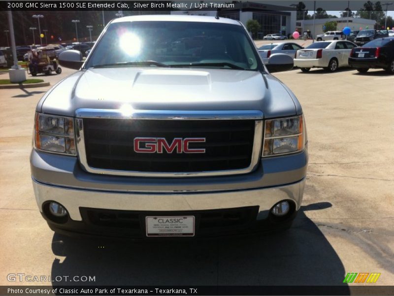 Silver Birch Metallic / Light Titanium 2008 GMC Sierra 1500 SLE Extended Cab