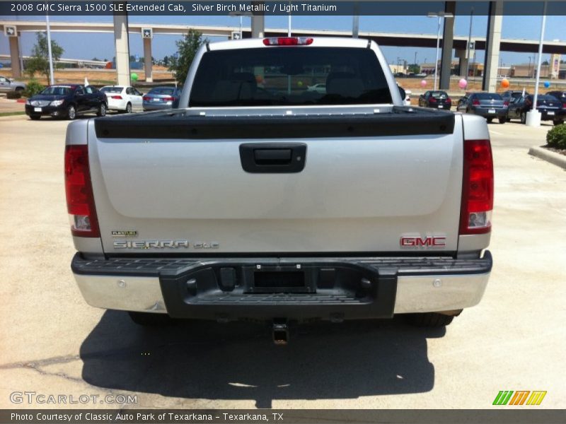 Silver Birch Metallic / Light Titanium 2008 GMC Sierra 1500 SLE Extended Cab