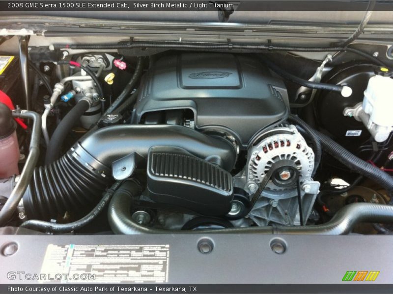 Silver Birch Metallic / Light Titanium 2008 GMC Sierra 1500 SLE Extended Cab