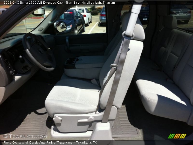 Silver Birch Metallic / Light Titanium 2008 GMC Sierra 1500 SLE Extended Cab