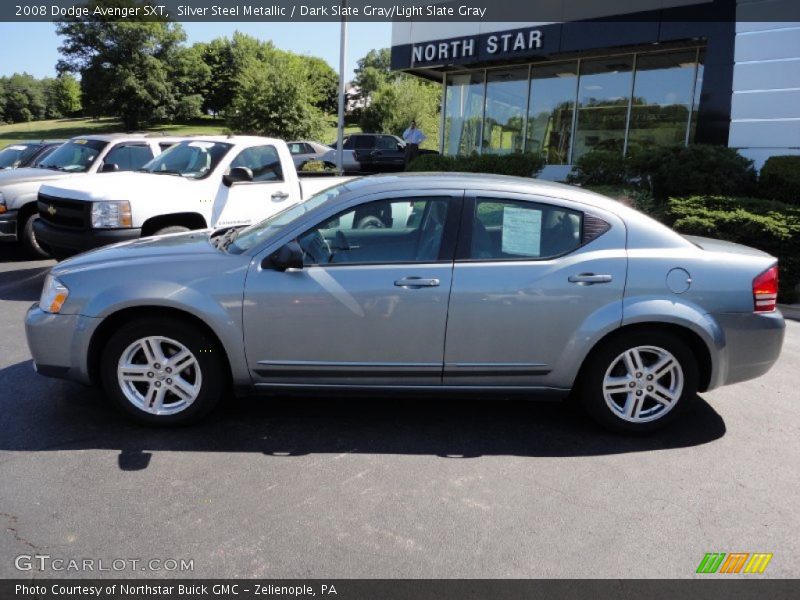Silver Steel Metallic / Dark Slate Gray/Light Slate Gray 2008 Dodge Avenger SXT