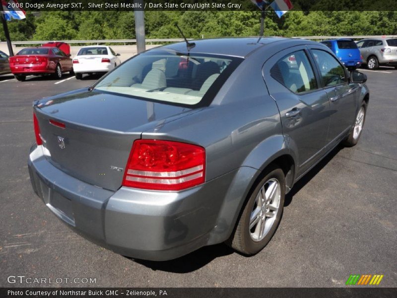 Silver Steel Metallic / Dark Slate Gray/Light Slate Gray 2008 Dodge Avenger SXT