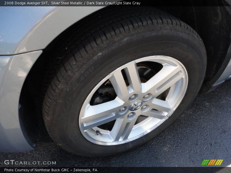 Silver Steel Metallic / Dark Slate Gray/Light Slate Gray 2008 Dodge Avenger SXT